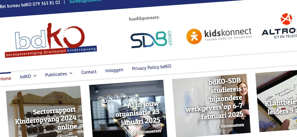 BdKO is de beroepsvereniging voor directeuren in de kinderopvang